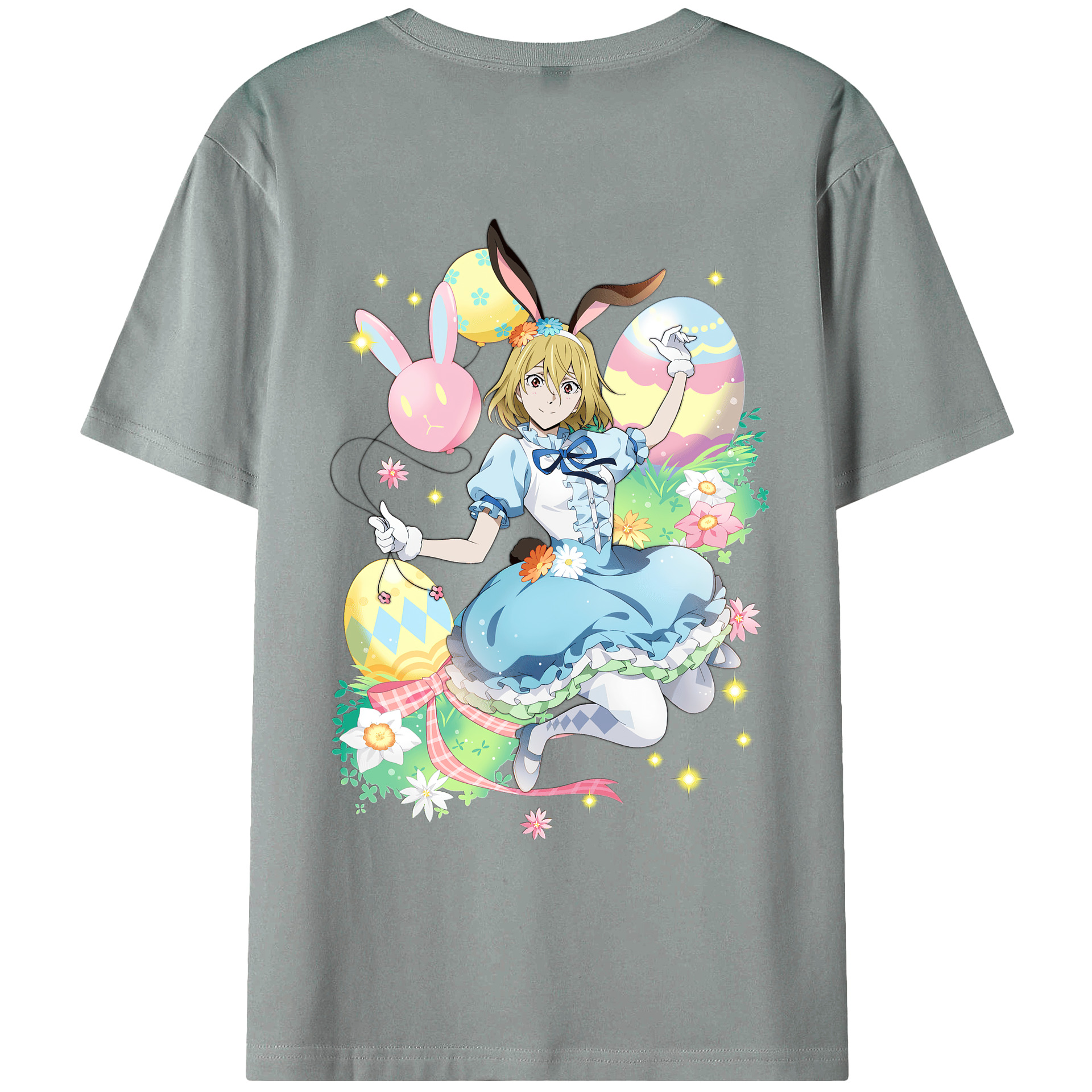 （画像用） 文豪ストレイドッグス Bungo Stray Dogs 綿100％ メンズ半袖Tシャツ（バックプリント） 通気性